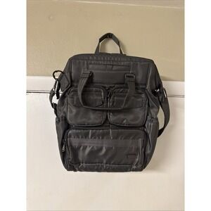 Lug Via 2 Convertible Backpack/ Tote/Crossbody/Carry On Luggage Gray